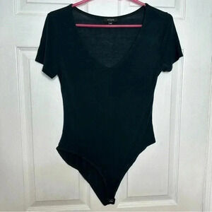 Eclipse Bodysuit V-Neck  Green Size Medium